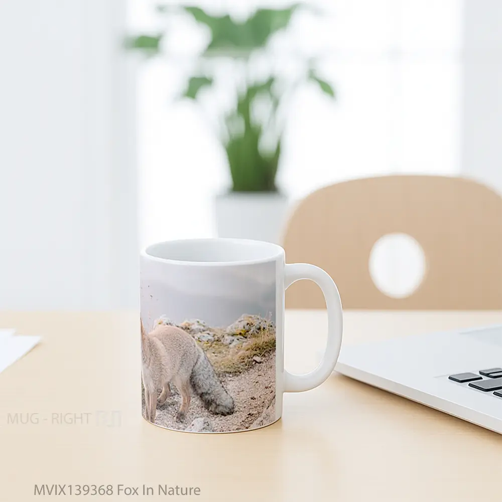 Mug Fox In Nature Gelas Hewan Lucu - All-side / Desain