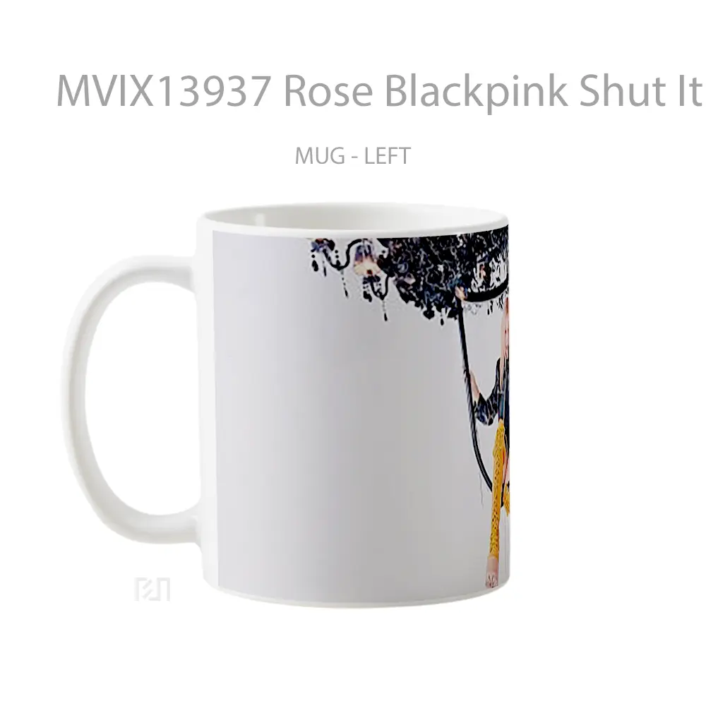 Mug Rose Blackpink Shut It Down Gelas Keramik Unik - All-side / Desain