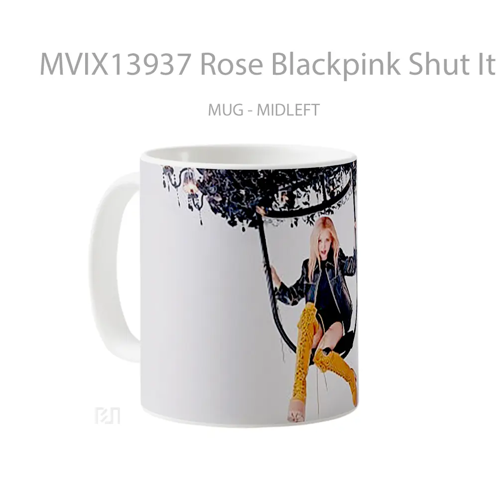 Mug Rose Blackpink Shut It Down Gelas Keramik Unik - All-side / Desain