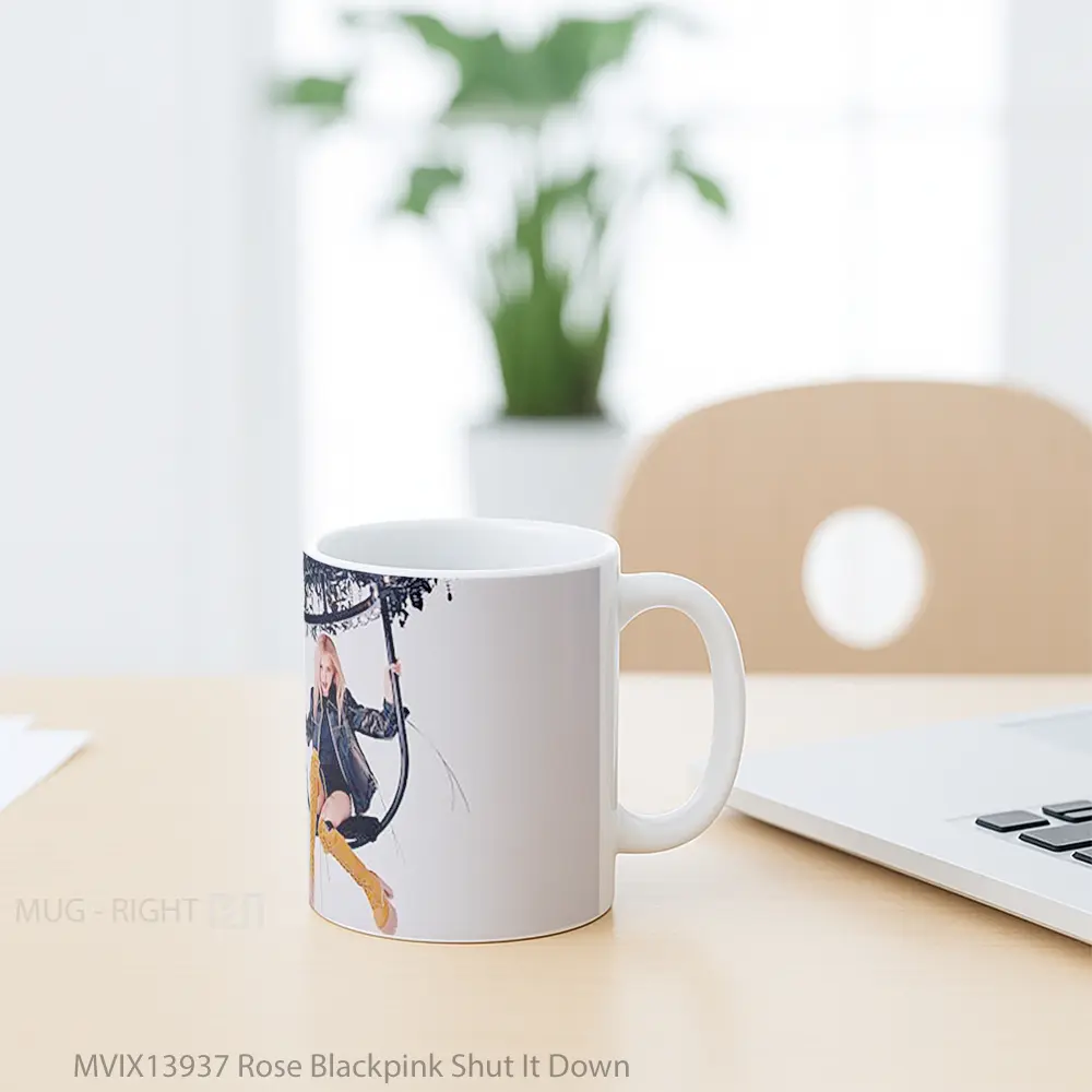 Mug Rose Blackpink Shut It Down Gelas Keramik Unik - All-side / Desain