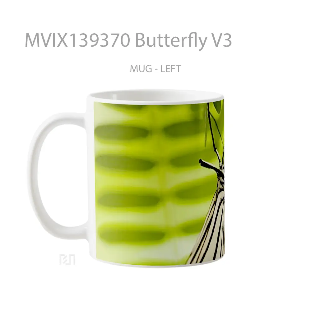 Mug Butterfly V3 Gelas Hewan Lucu - All-side / Desain