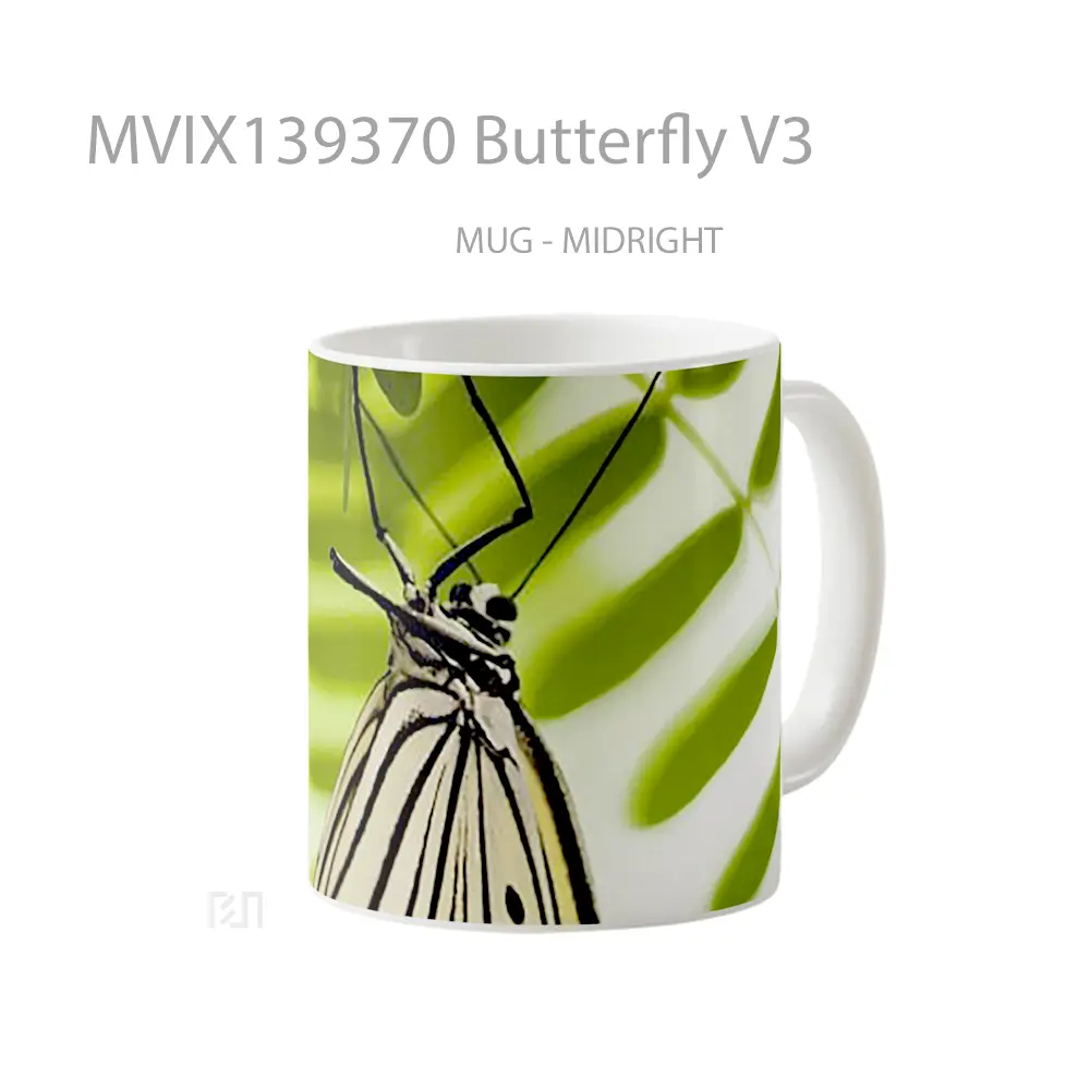 Mug Butterfly V3 Gelas Hewan Lucu - All-side / Desain