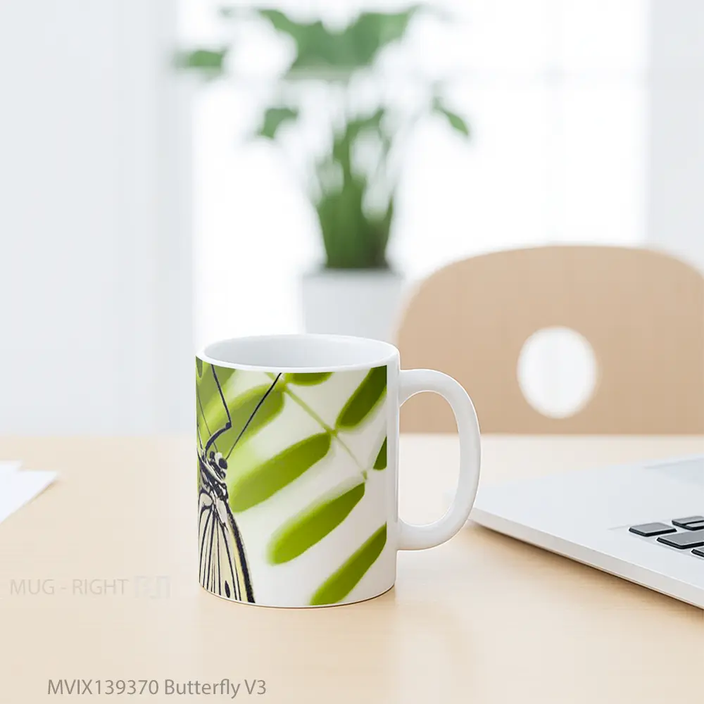 Mug Butterfly V3 Gelas Hewan Lucu - All-side / Desain