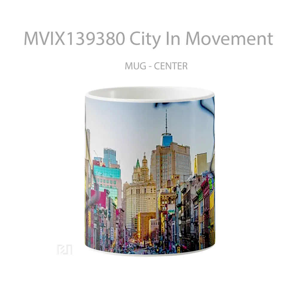 Mug City In Movement Gelas Keramik Unik