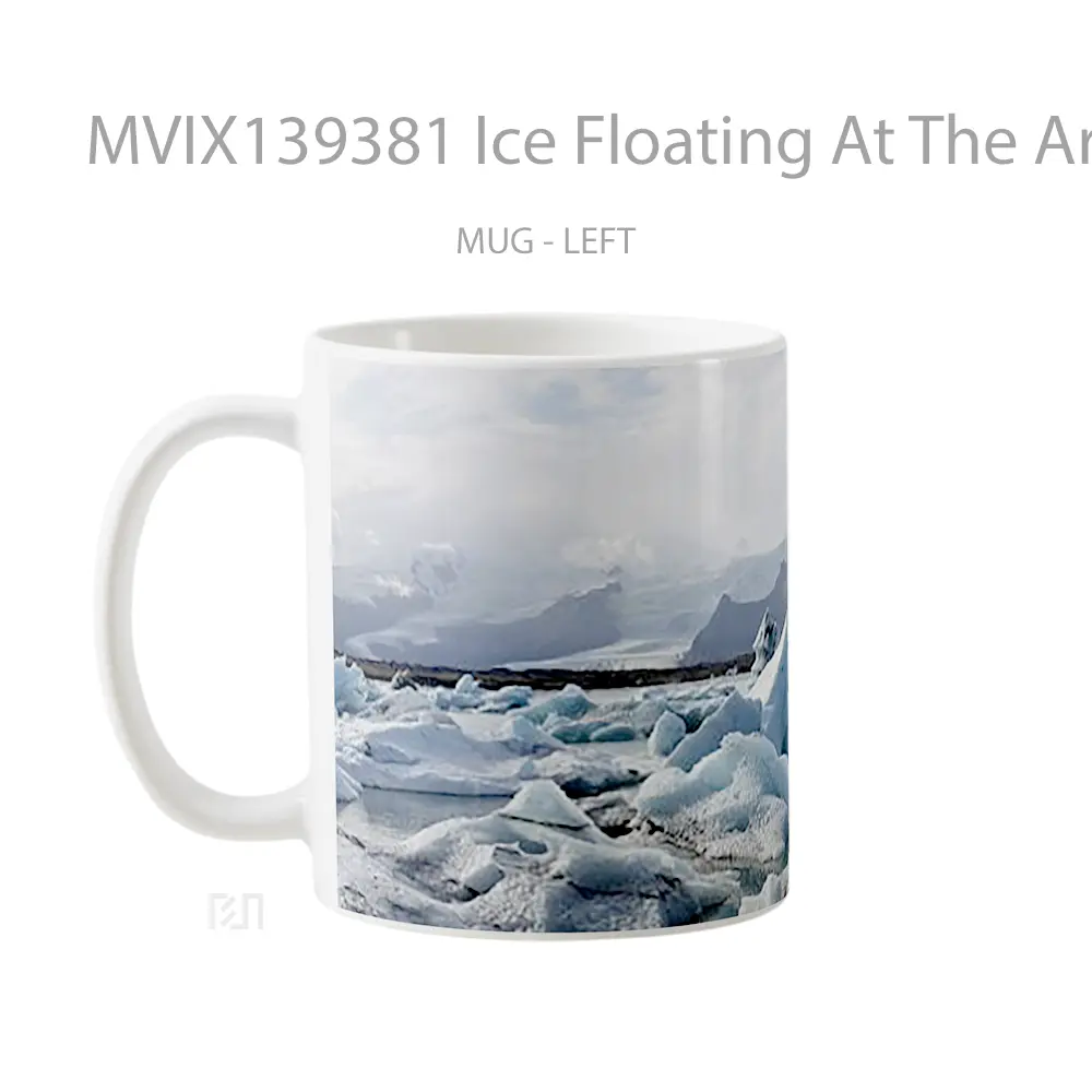 Mug Ice Floating At The Artic Gelas Keramik Unik - All-side / Desain