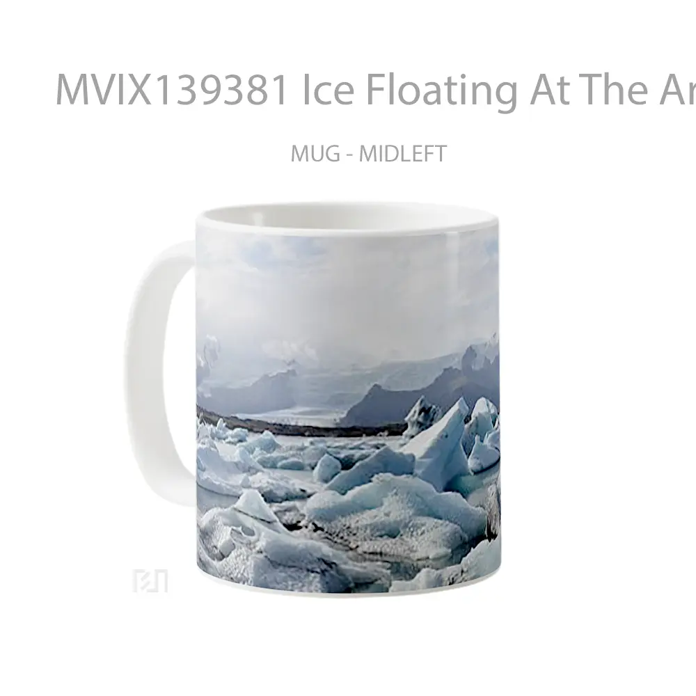 Mug Ice Floating At The Artic Gelas Keramik Unik - All-side / Desain