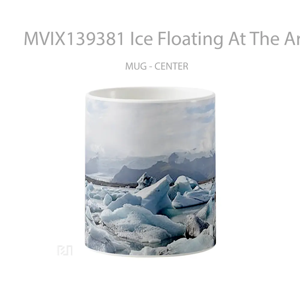 Mug Ice Floating At The Artic Gelas Keramik Unik