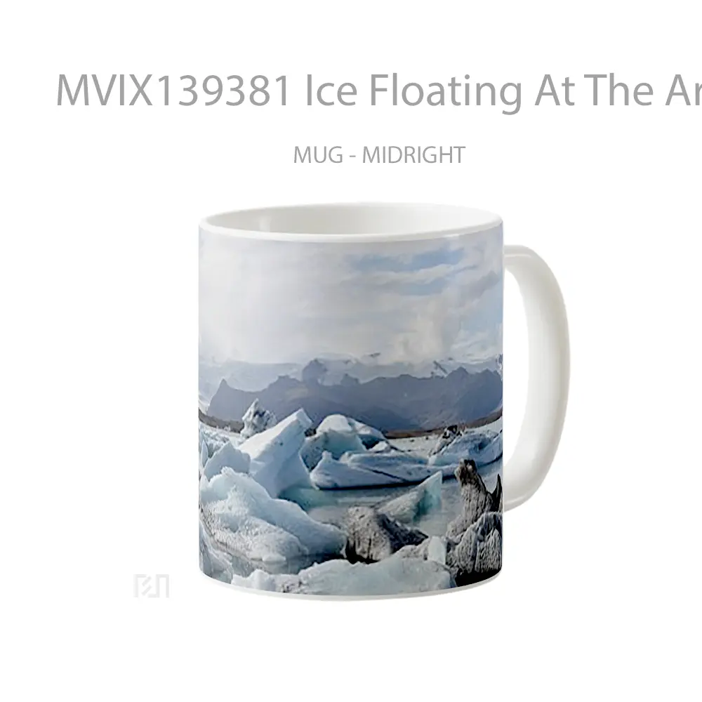 Mug Ice Floating At The Artic Gelas Keramik Unik - All-side / Desain