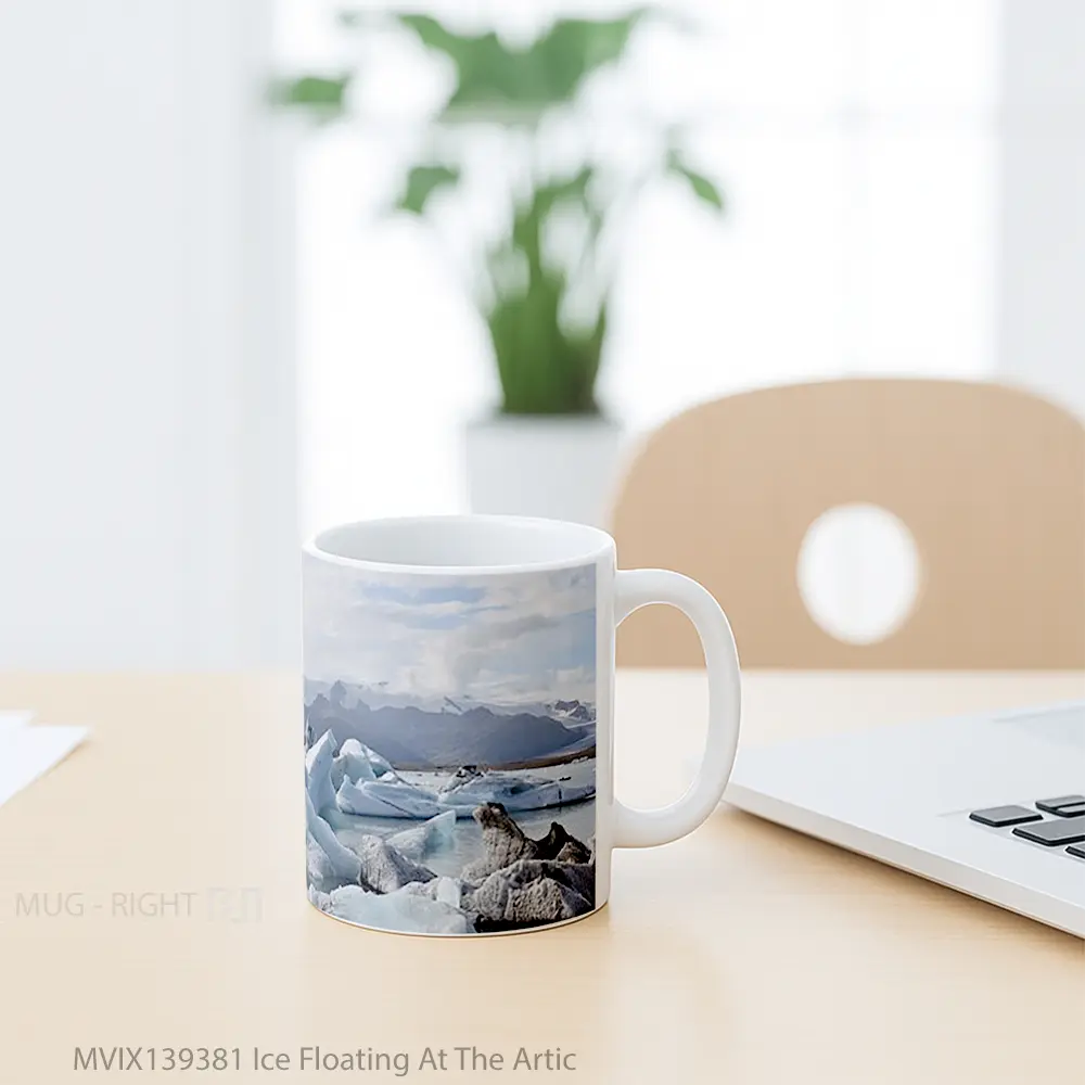 Mug Ice Floating At The Artic Gelas Keramik Unik - All-side / Desain