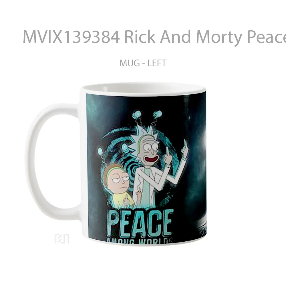 Mug Rick And Morty Peace Among Worlds Gelas Kartun - All-side / Desain