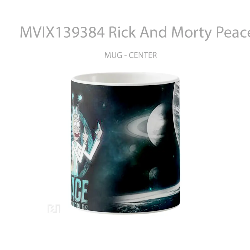 Mug Rick And Morty Peace Among Worlds Gelas Kartun
