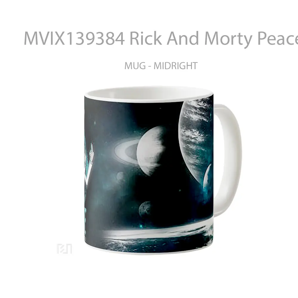 Mug Rick And Morty Peace Among Worlds Gelas Kartun - All-side / Desain