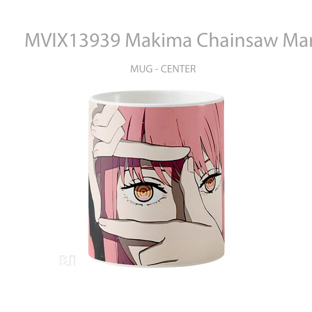 Mug Makima Chainsaw Man Opening Gelas Keramik Unik