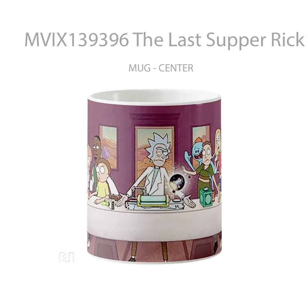 Mug The Last Supper Rick And Morty Gelas Kartun