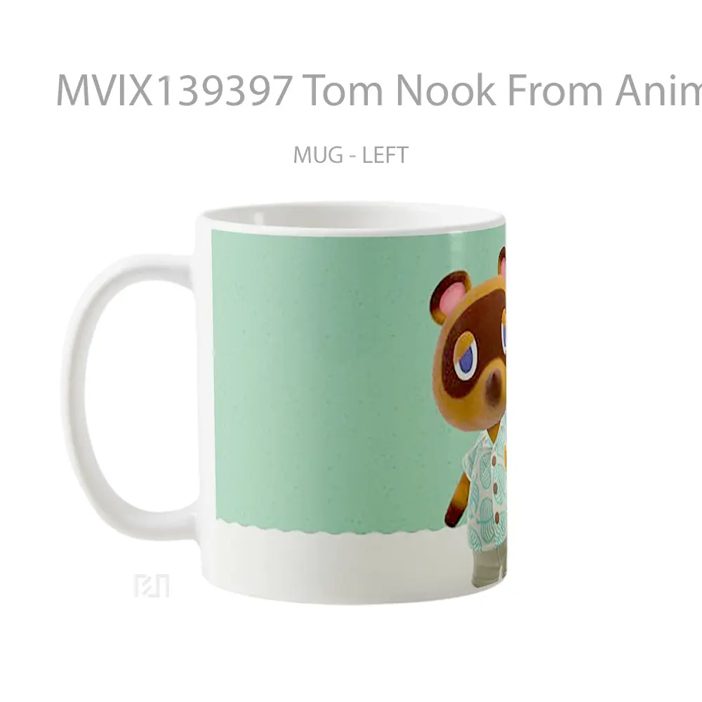 Mug Tom Nook From Animal Crossing Gelas Hewan Lucu - All-side / Desain