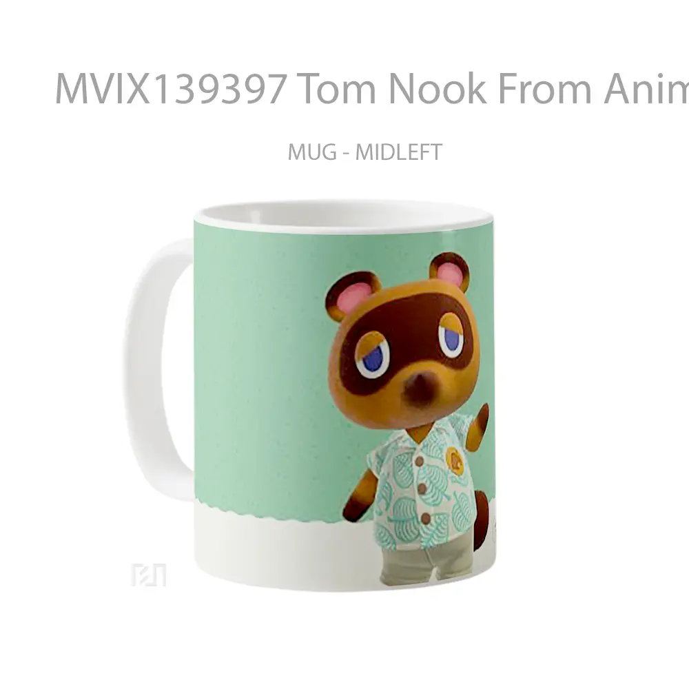 Mug Tom Nook From Animal Crossing Gelas Hewan Lucu - All-side / Desain