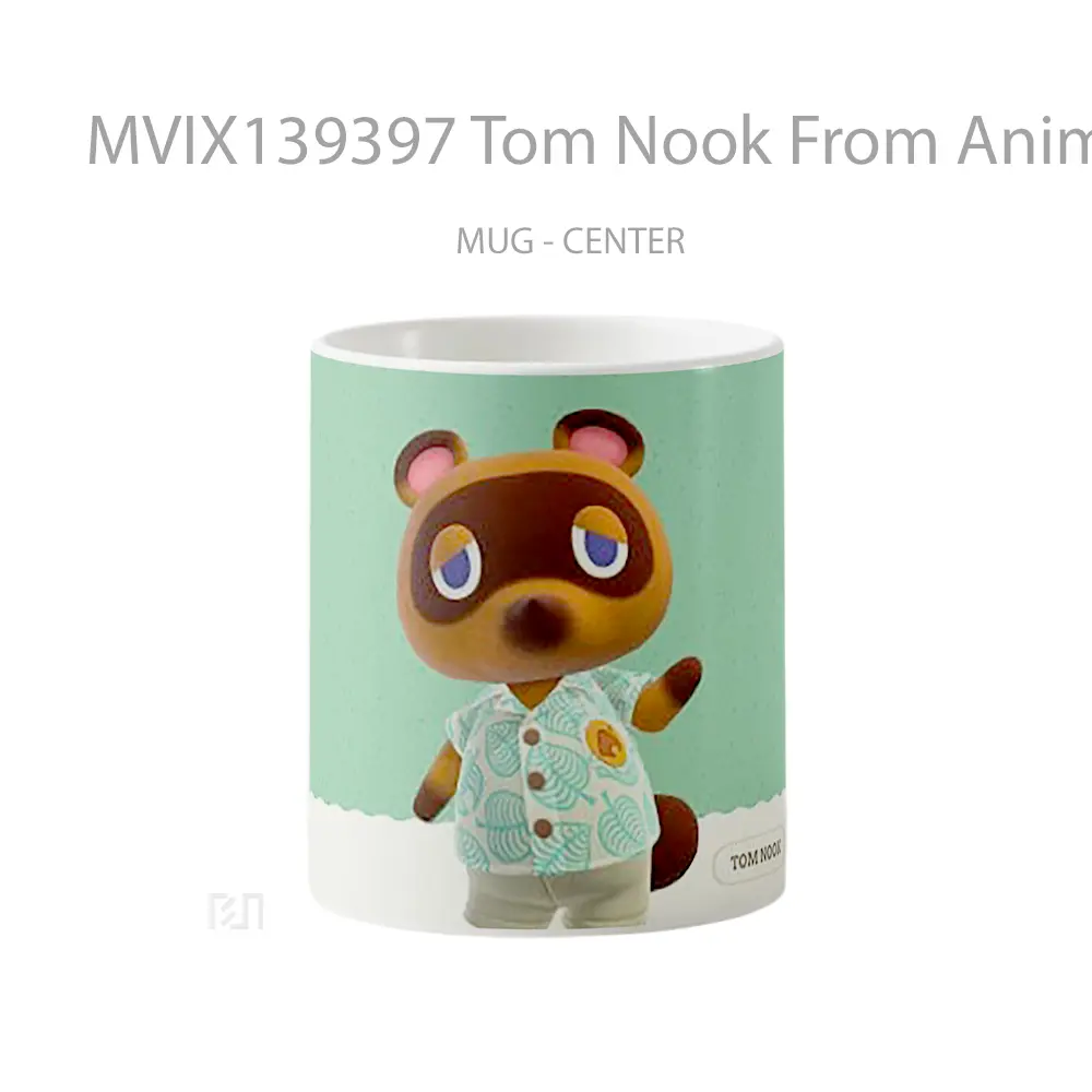 Mug Tom Nook From Animal Crossing Gelas Hewan Lucu