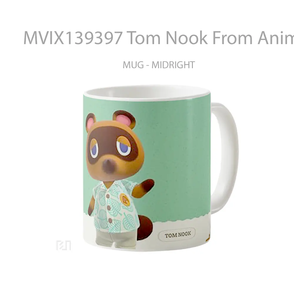 Mug Tom Nook From Animal Crossing Gelas Hewan Lucu - All-side / Desain