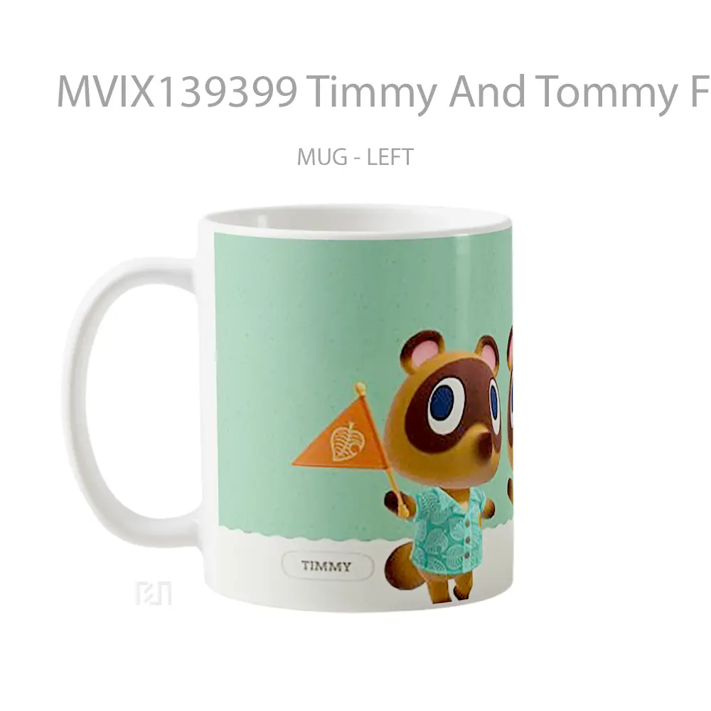Mug Timmy And Tommy From Animal Crossing Gelas Hewan Lucu - All-side / Desain