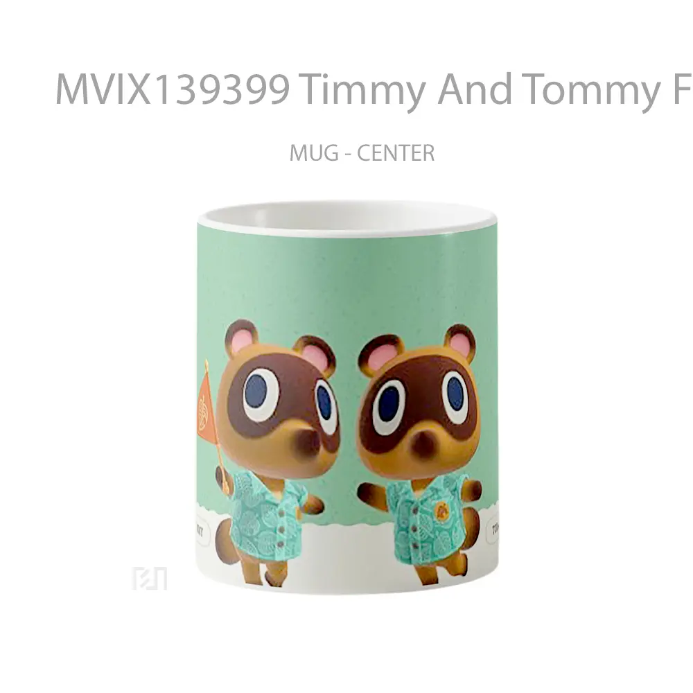Mug Timmy And Tommy From Animal Crossing Gelas Hewan Lucu