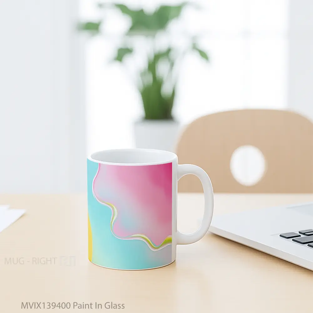 Mug Paint In Glass Gelas Keramik Unik - All-side / Desain