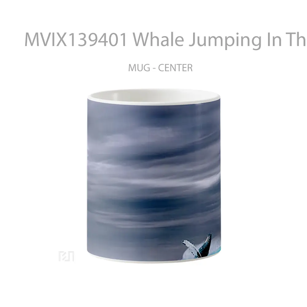 Mug Whale Jumping In The Sea Gelas Hewan Lucu