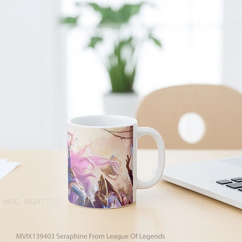 Mug Seraphine From League Of Legends Cangkir Gamer - All-side / Desain