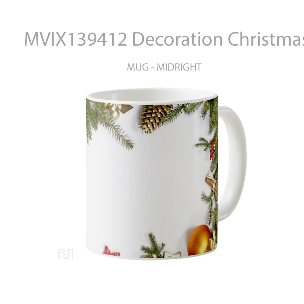 Mug Decoration Christmas Ornaments Gelas Keramik Unik - All-side / Desain