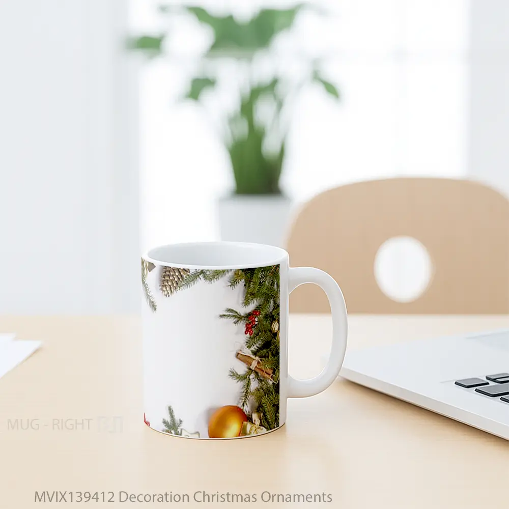Mug Decoration Christmas Ornaments Gelas Keramik Unik - All-side / Desain