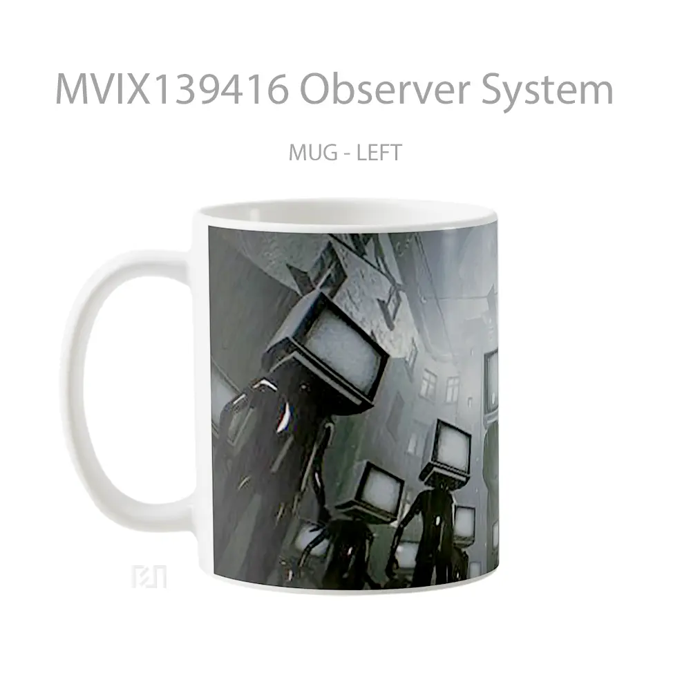 Mug Observer System Gelas Keramik Unik - All-side / Desain
