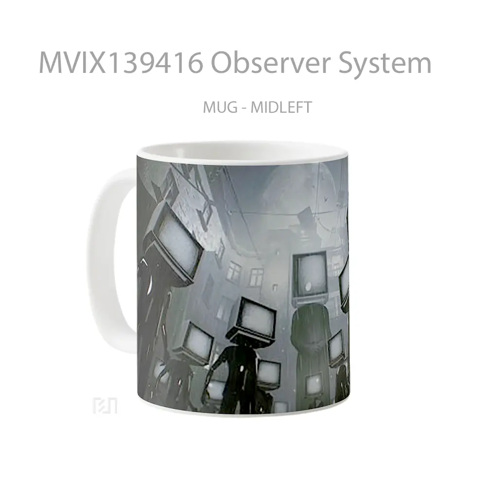 Mug Observer System Gelas Keramik Unik - All-side / Desain