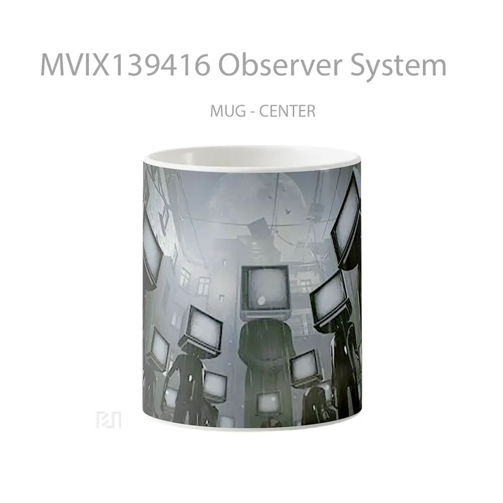 Mug Observer System Gelas Keramik Unik