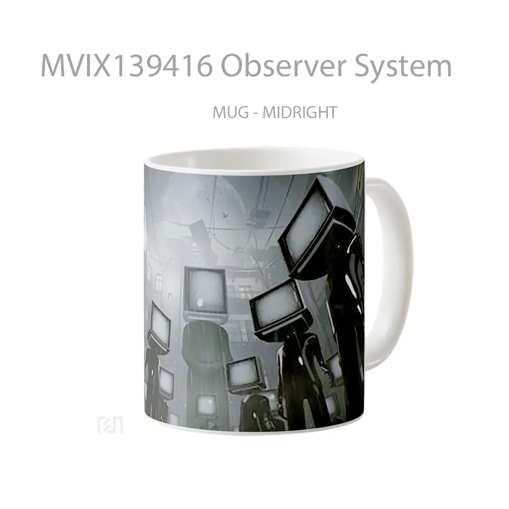 Mug Observer System Gelas Keramik Unik - All-side / Desain