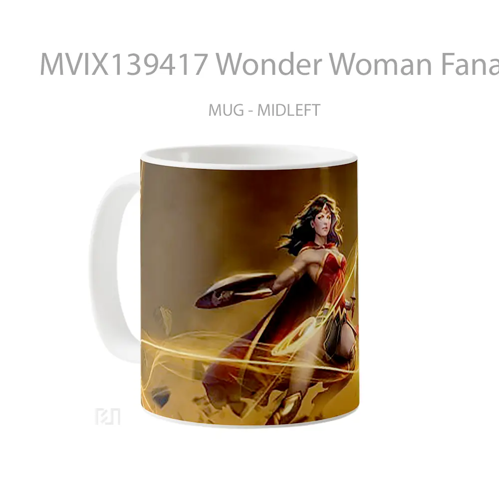 Mug Wonder Woman Fanart 2020 Gelas Superhero - All-side / Desain