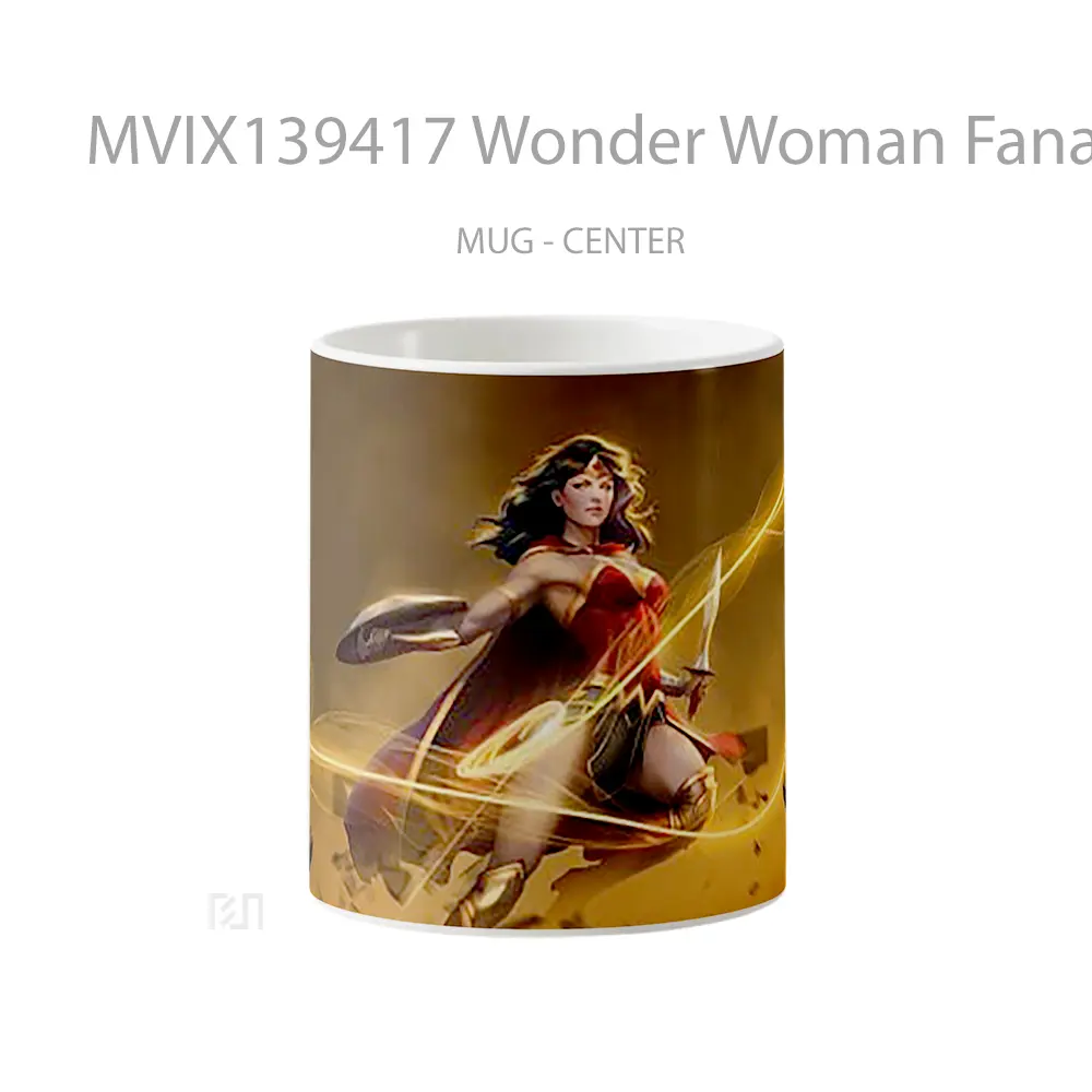 Mug Wonder Woman Fanart 2020 Gelas Superhero