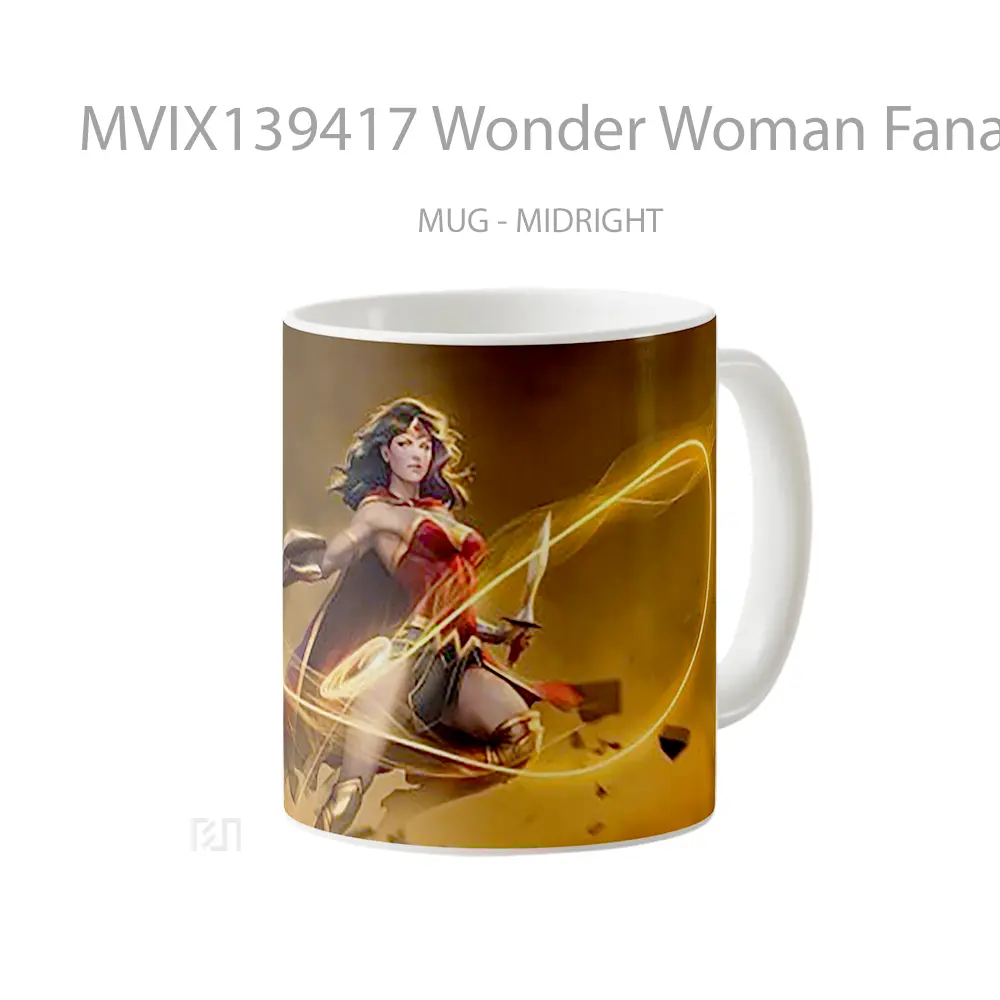Mug Wonder Woman Fanart 2020 Gelas Superhero - All-side / Desain
