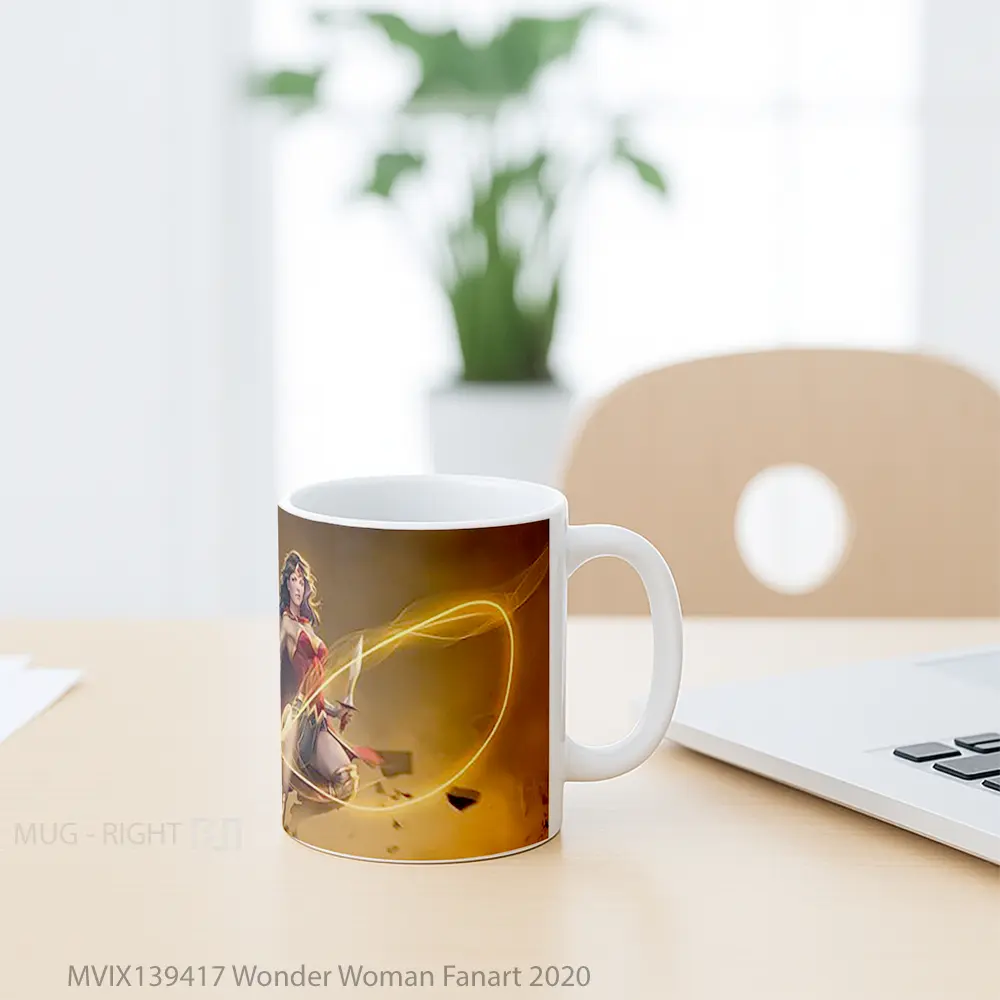 Mug Wonder Woman Fanart 2020 Gelas Superhero - All-side / Desain