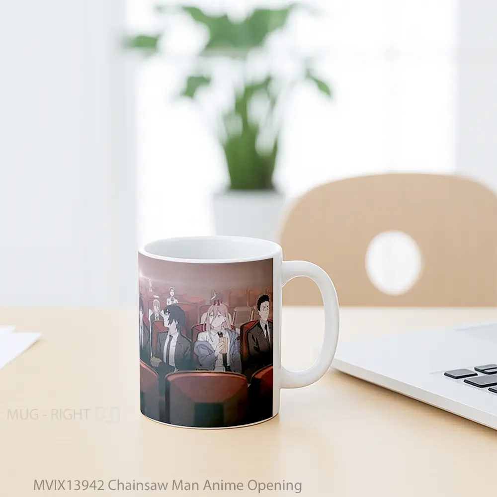 Mug Chainsaw Man Anime Opening Cangkir Anime - All-side / Desain