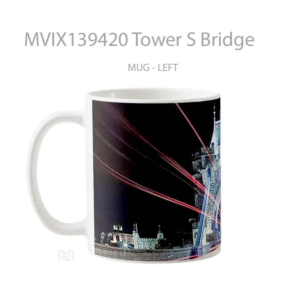 Mug Tower S Bridge Gelas Keramik Unik - All-side / Desain
