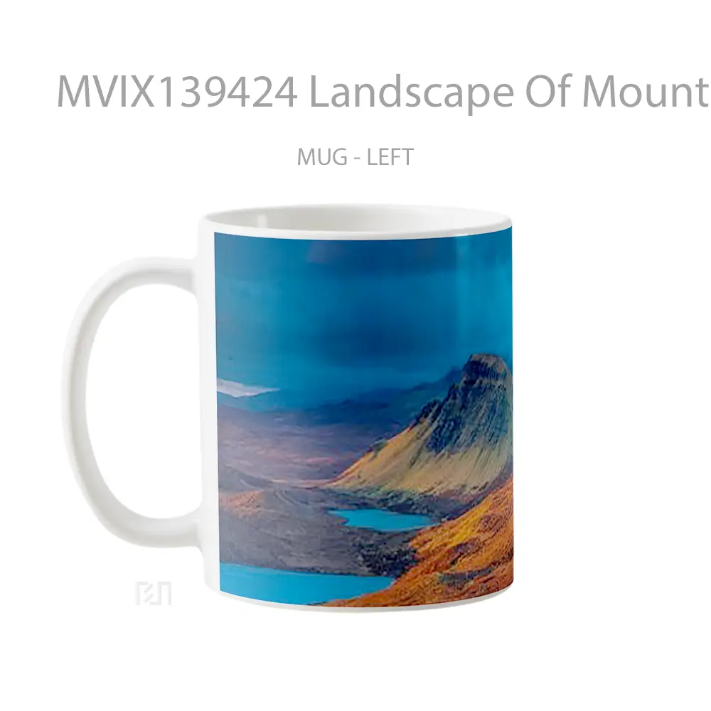 Mug Landscape Of Mountains In Scotland Gelas Pemandangan Alam - All-side / Desain