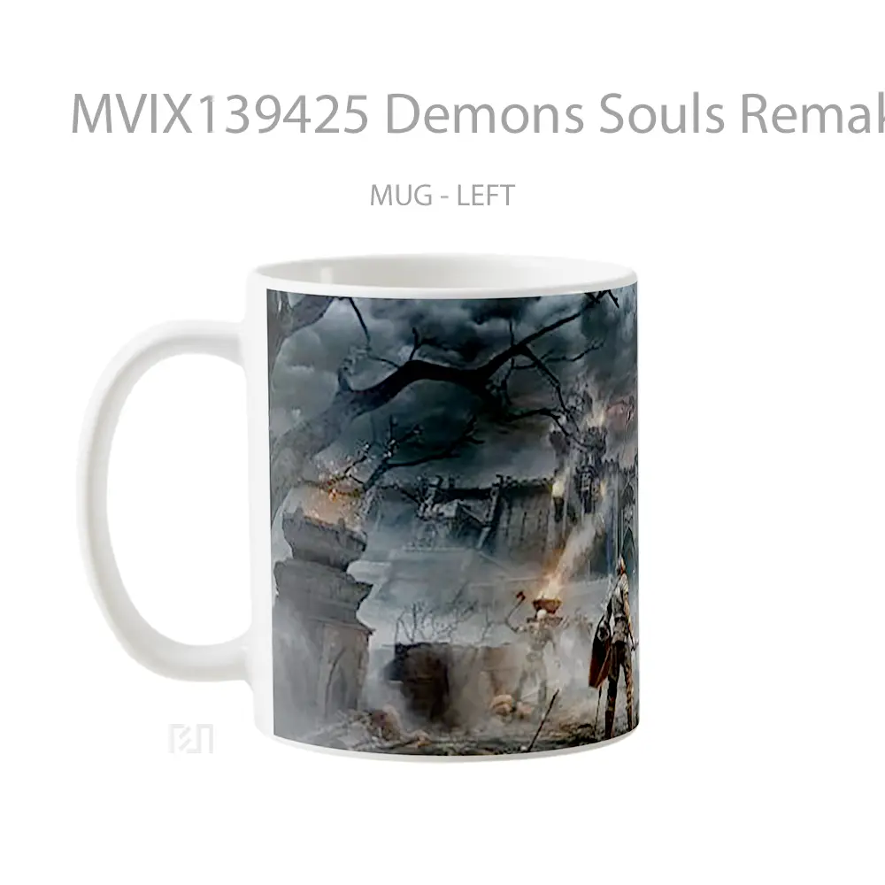 Mug Demons Souls Remake 2020 Gelas Fantasi - All-side / Desain