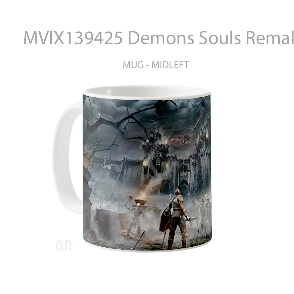 Mug Demons Souls Remake 2020 Gelas Fantasi - All-side / Desain