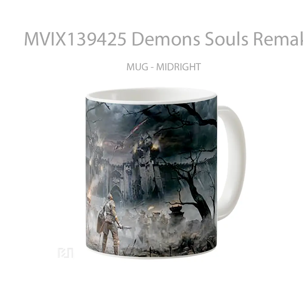 Mug Demons Souls Remake 2020 Gelas Fantasi - All-side / Desain