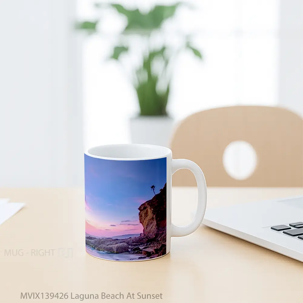 Mug Laguna Beach At Sunset Gelas Pemandangan Alam - All-side / Desain