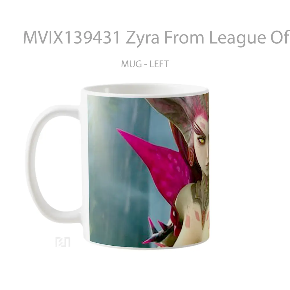 Mug Zyra From League Of Legends Cangkir Gamer - All-side / Desain