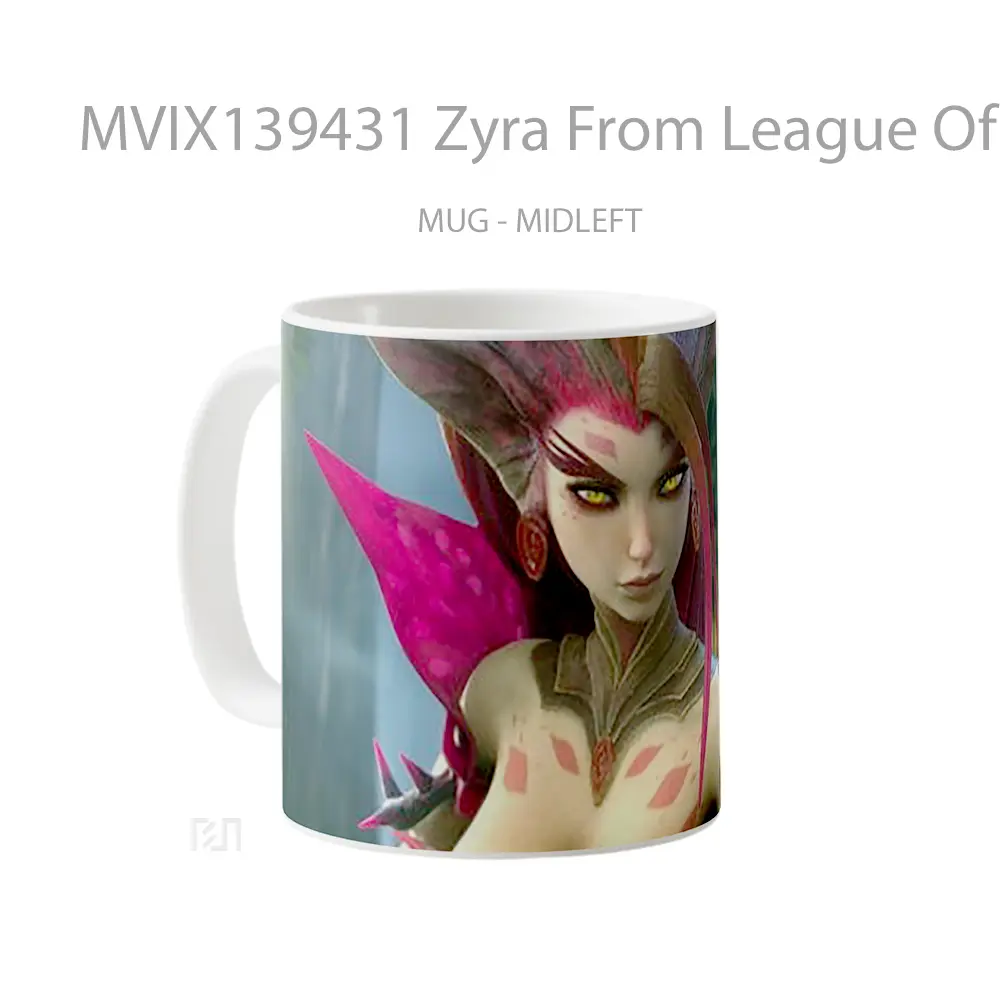 Mug Zyra From League Of Legends Cangkir Gamer - All-side / Desain