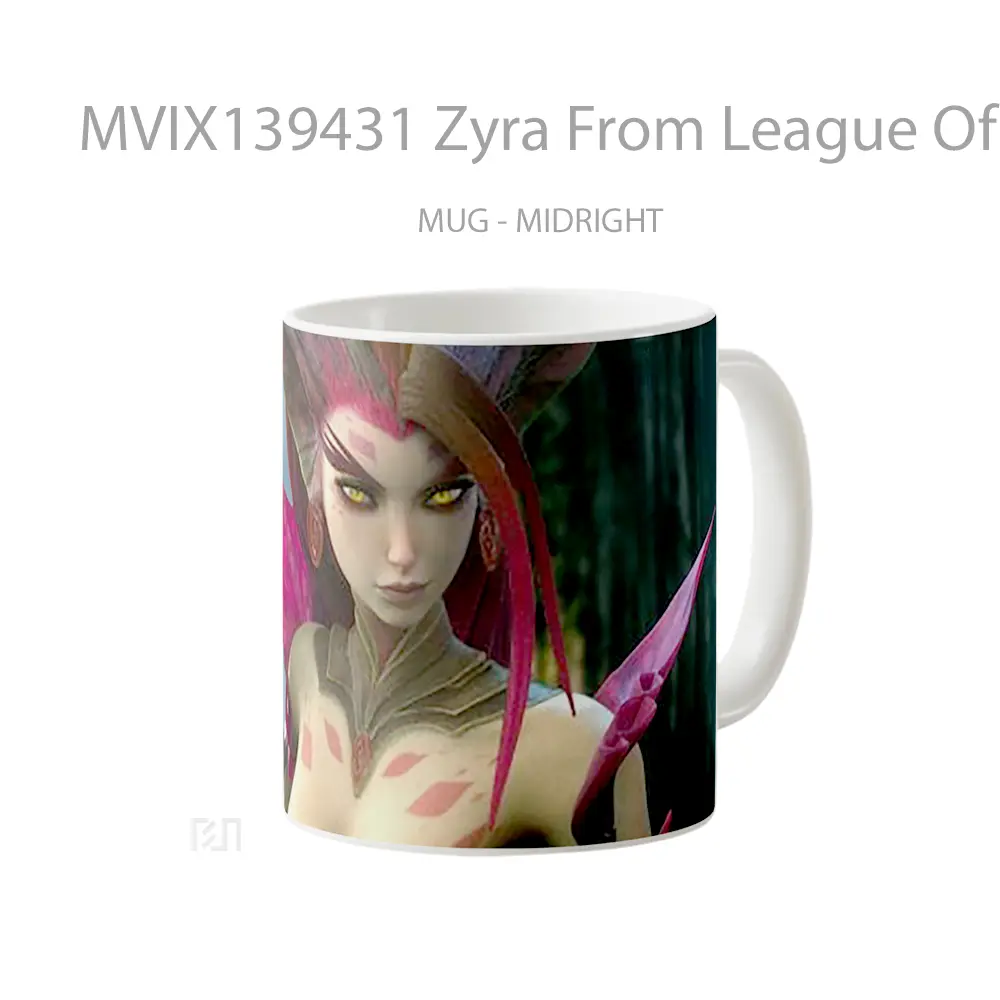 Mug Zyra From League Of Legends Cangkir Gamer - All-side / Desain