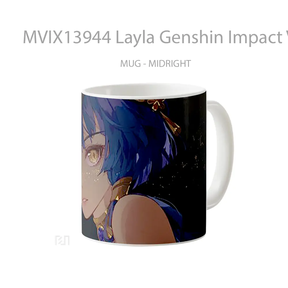 Mug Layla Genshin Impact V1 Cangkir Gamer - All-side / Desain