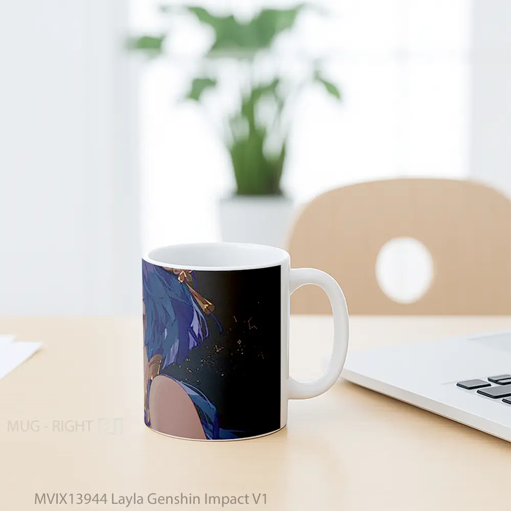 Mug Layla Genshin Impact V1 Cangkir Gamer - All-side / Desain