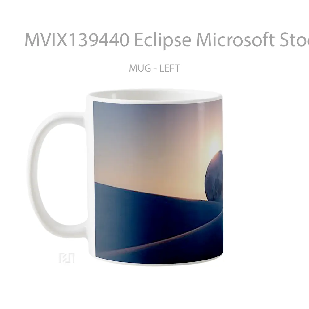 Mug Eclipse Microsoft Stock Gelas Keramik Unik - All-side / Desain
